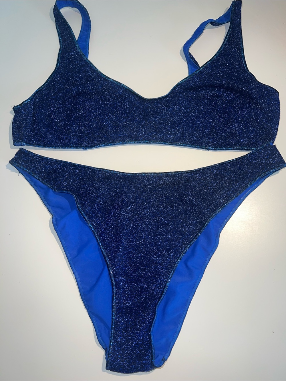 Oseree Lumiere Sporty Royal Blue Bikini Set